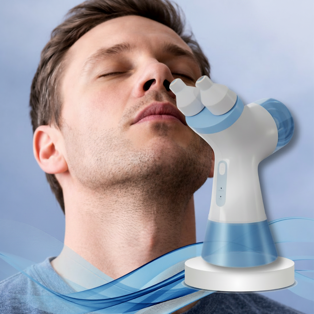 Nettoyeur nasal à double action — Rinçage salin et aspiration douce | Desfino