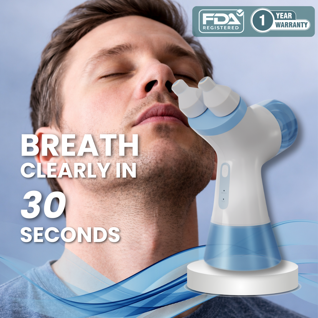 Nettoyeur nasal à double action — Rinçage salin et aspiration douce | Desfino