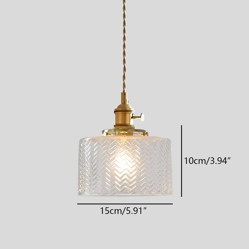 Isabel Glass Pendant Light for Kitchen Island | Desfino