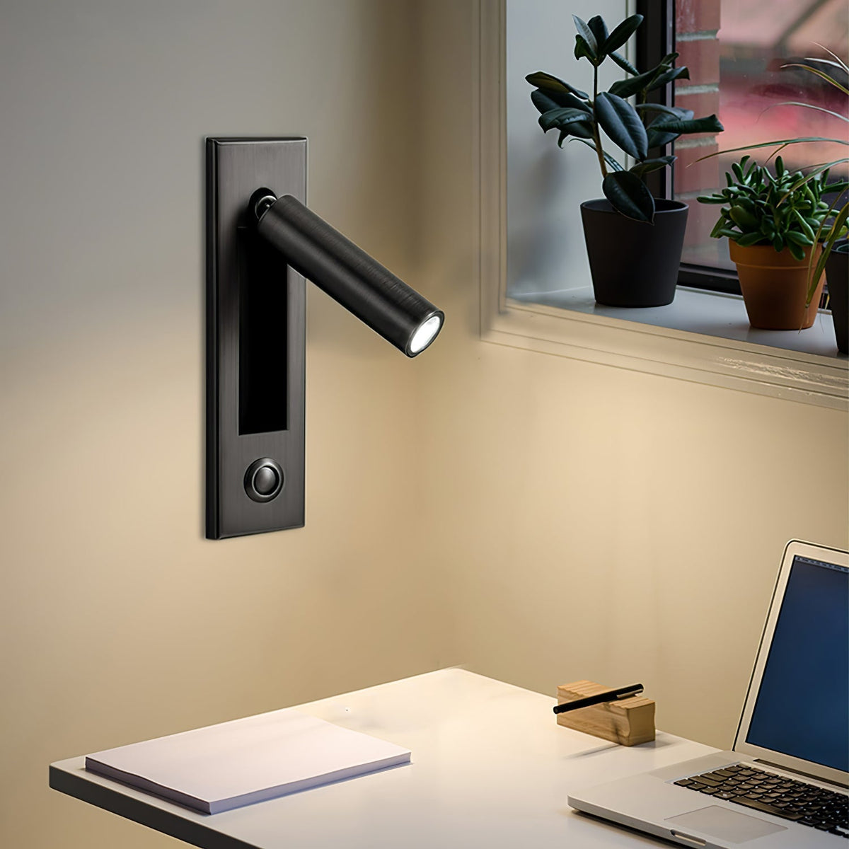 Applique murale LED encastrée NexaWall pour chevet - Minimaliste et peu encombrante - Desfino