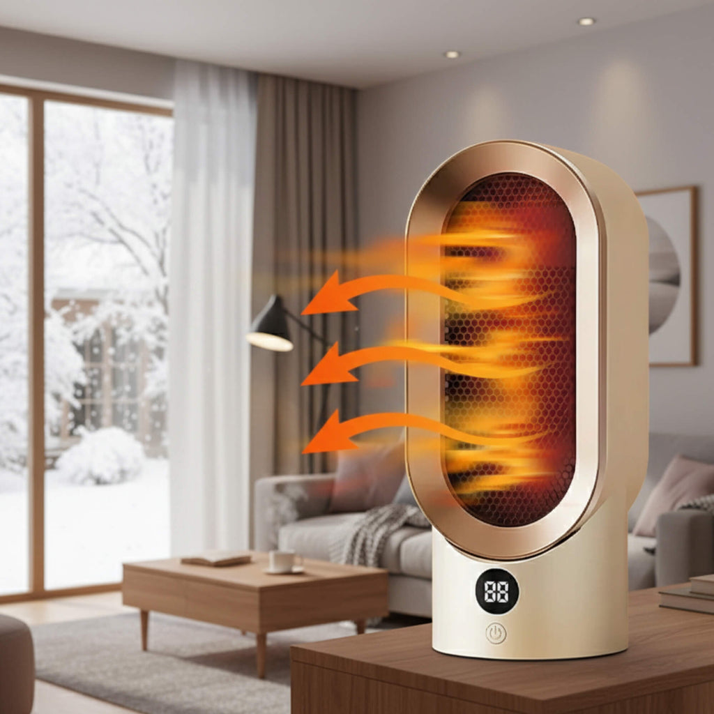 Tichý pokojový ohřívač ThermaLite — kompaktní, energeticky úsporné vytápění - Desfino