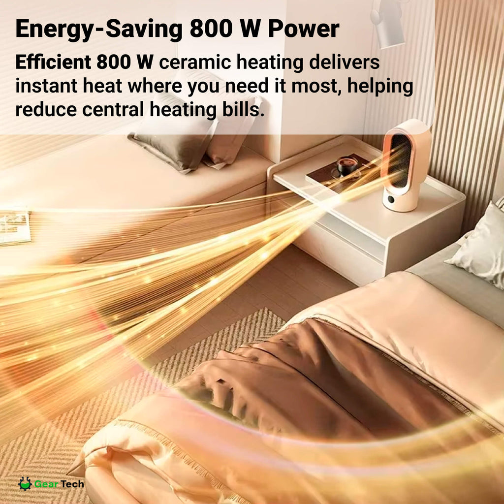 Tichý pokojový ohřívač ThermaLite — kompaktní, energeticky úsporné vytápění - Desfino