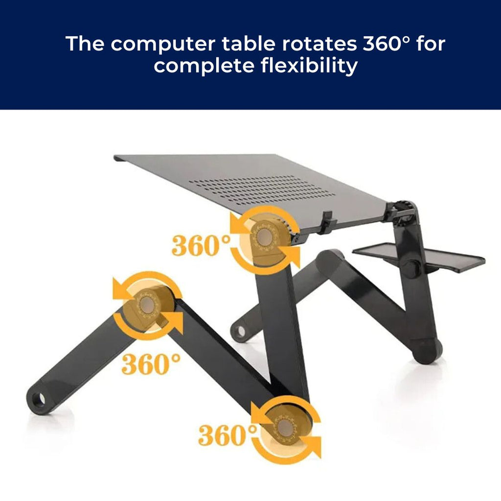 Verstellbarer kühlender Laptopständer — Mauspad, ergonomisches Design | Desfino