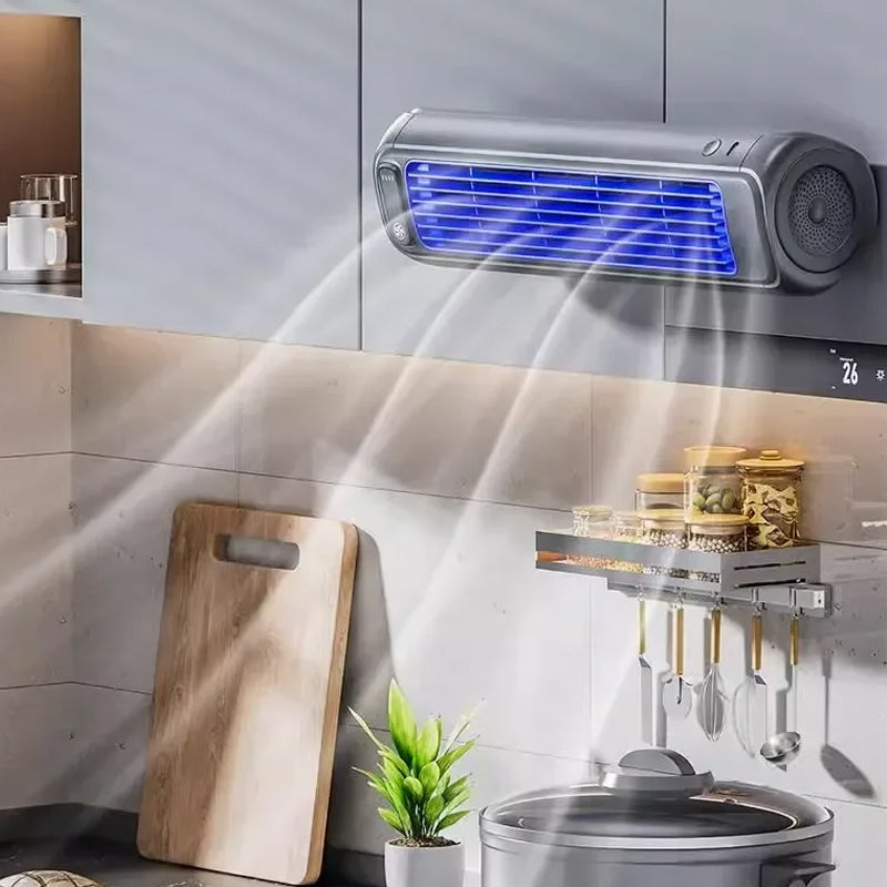 Tragbare, an der Wand montierbare Klimaanlage — Schnelle Kühlung, lange Akkulaufzeit - Desfino