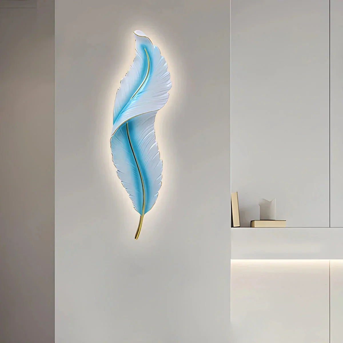 Feather Wall Lamp for Bedroom Living Room | Desfino