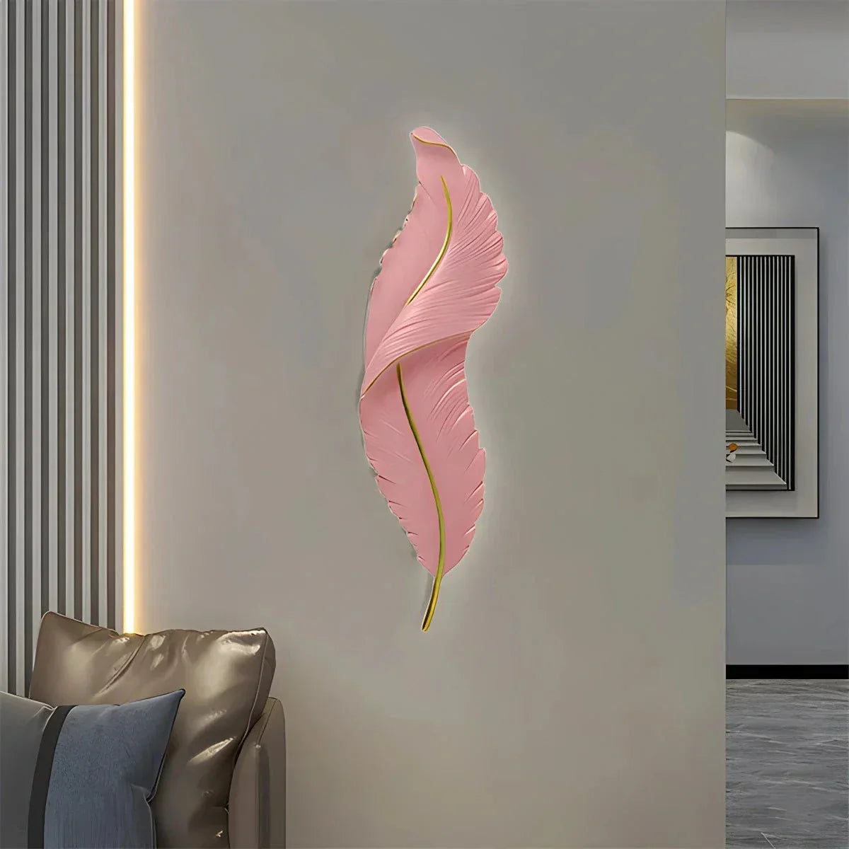 Feather Wall Lamp for Bedroom Living Room | Desfino