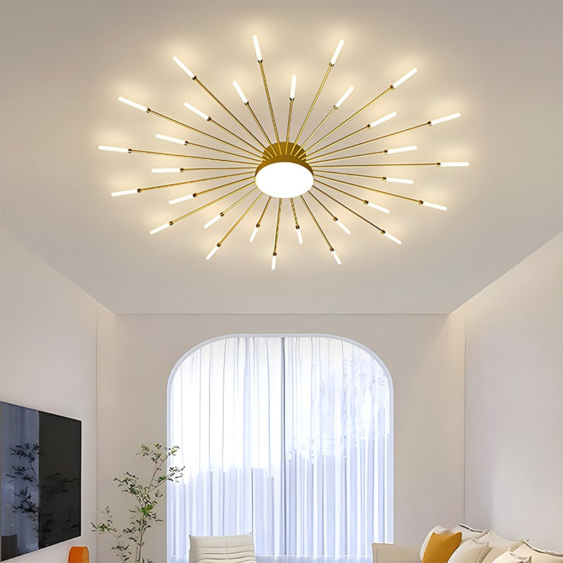 Fireworks Swirl Ceiling Light for Living Room | Desfino
