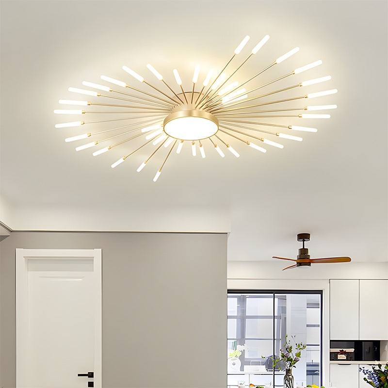 Fireworks Swirl Ceiling Light for Living Room | Desfino