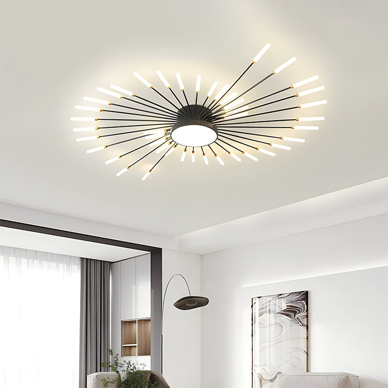 Fireworks Swirl Ceiling Light for Living Room | Desfino