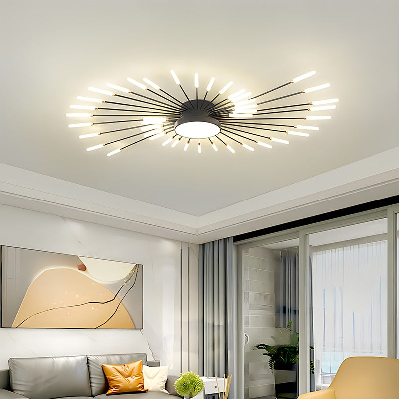 Fireworks Swirl Ceiling Light for Living Room | Desfino