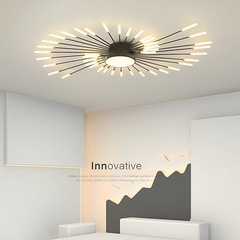 Fireworks Swirl Ceiling Light for Living Room | Desfino