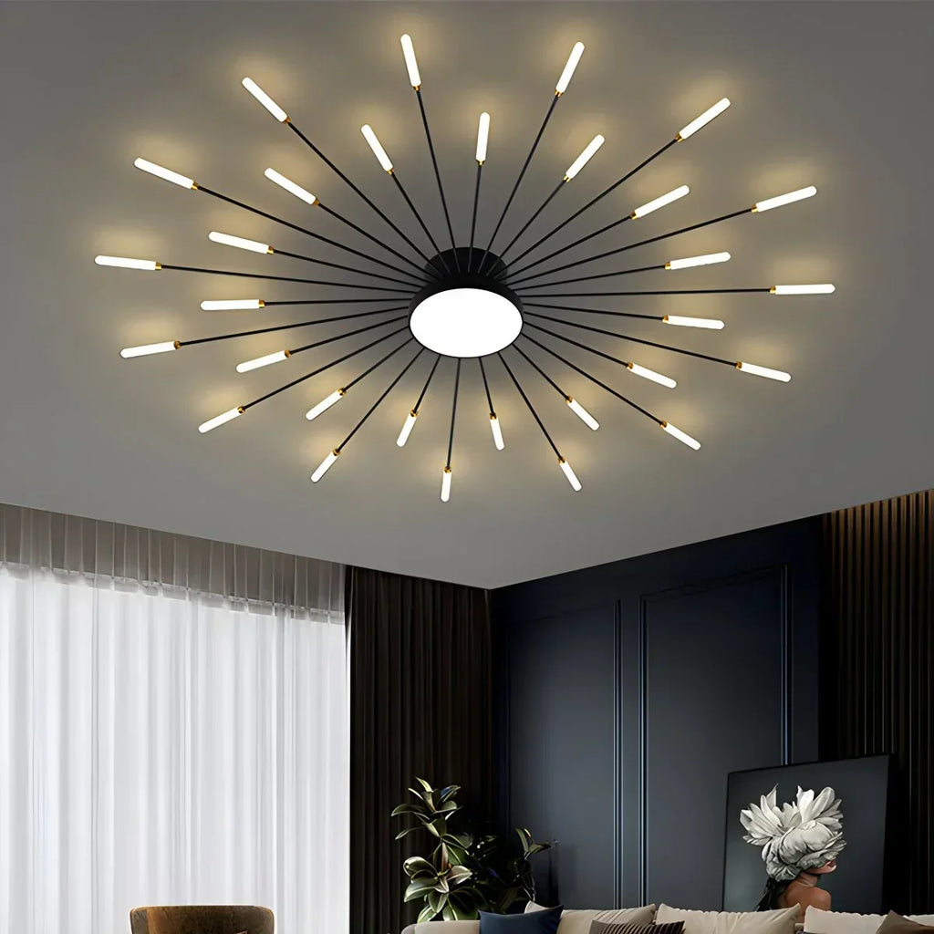 Fireworks Swirl Ceiling Light for Living Room | Desfino