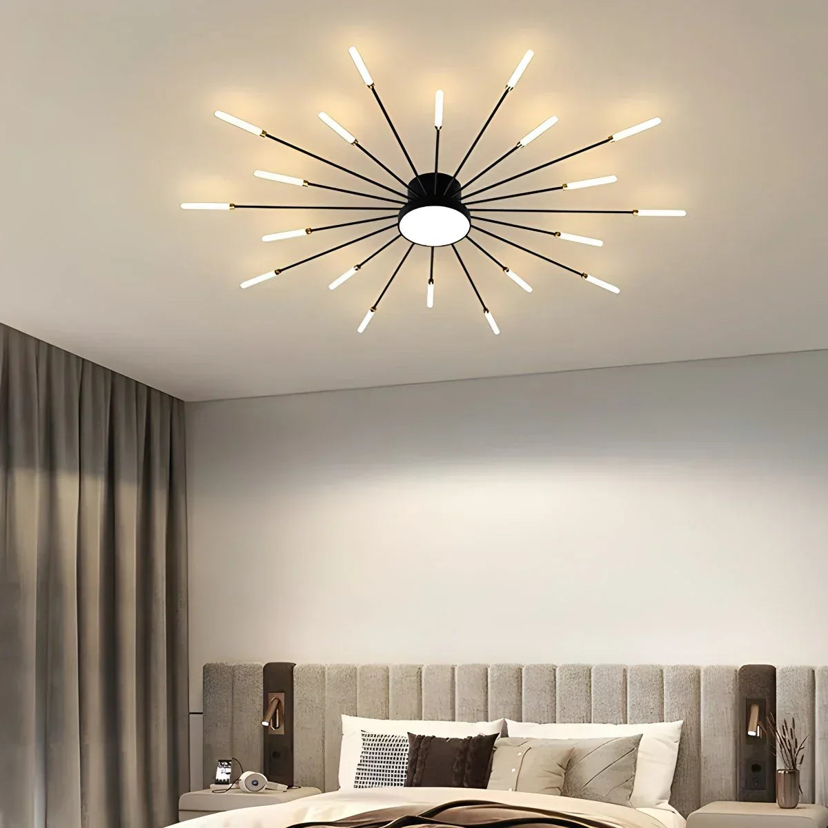Fireworks Swirl Ceiling Light for Living Room | Desfino