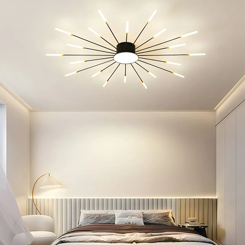 Fireworks Swirl Ceiling Light for Living Room | Desfino