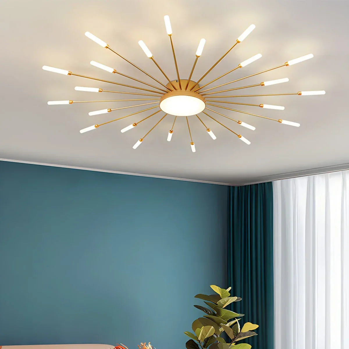 Fireworks Swirl Ceiling Light for Living Room | Desfino