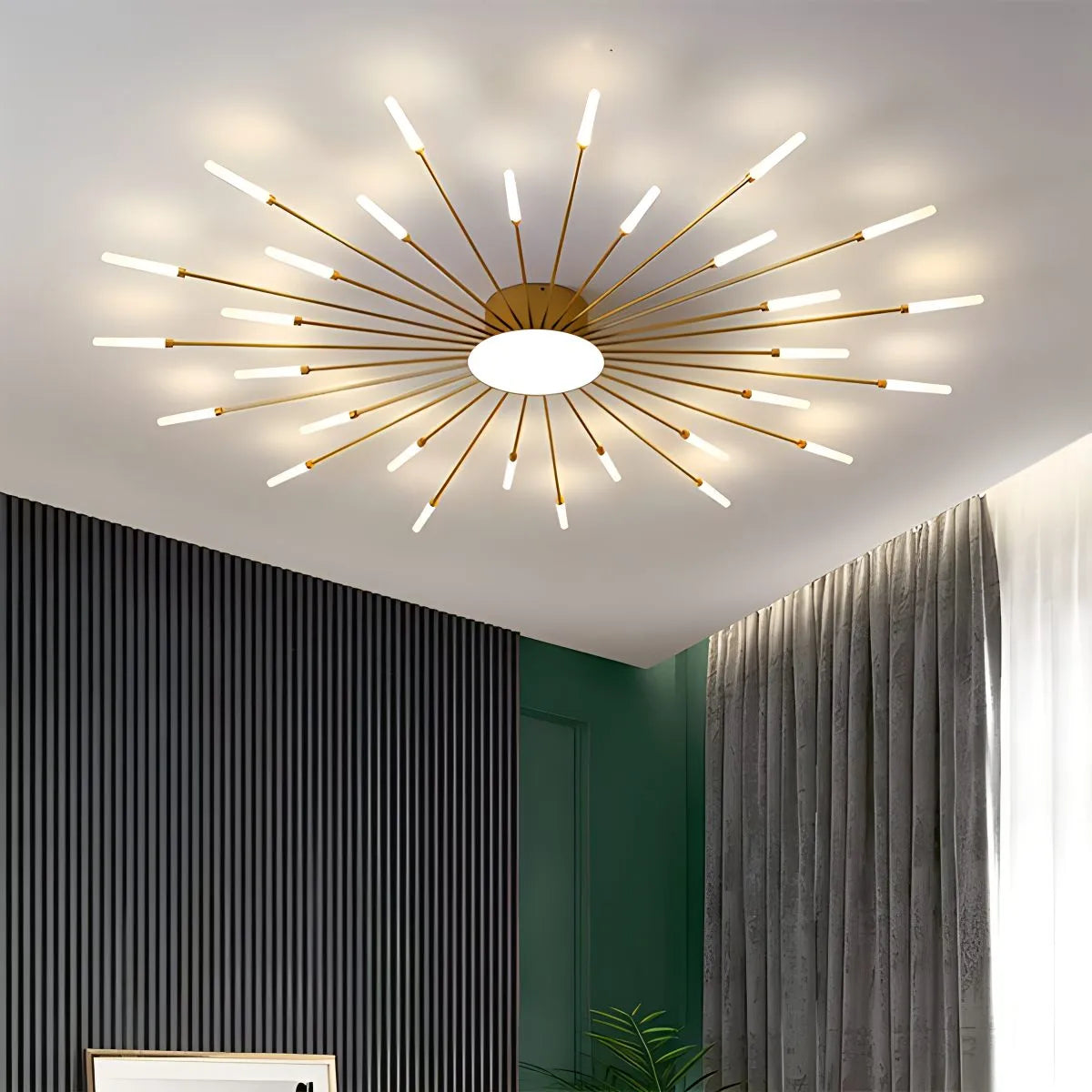Fireworks Swirl Ceiling Light for Living Room | Desfino