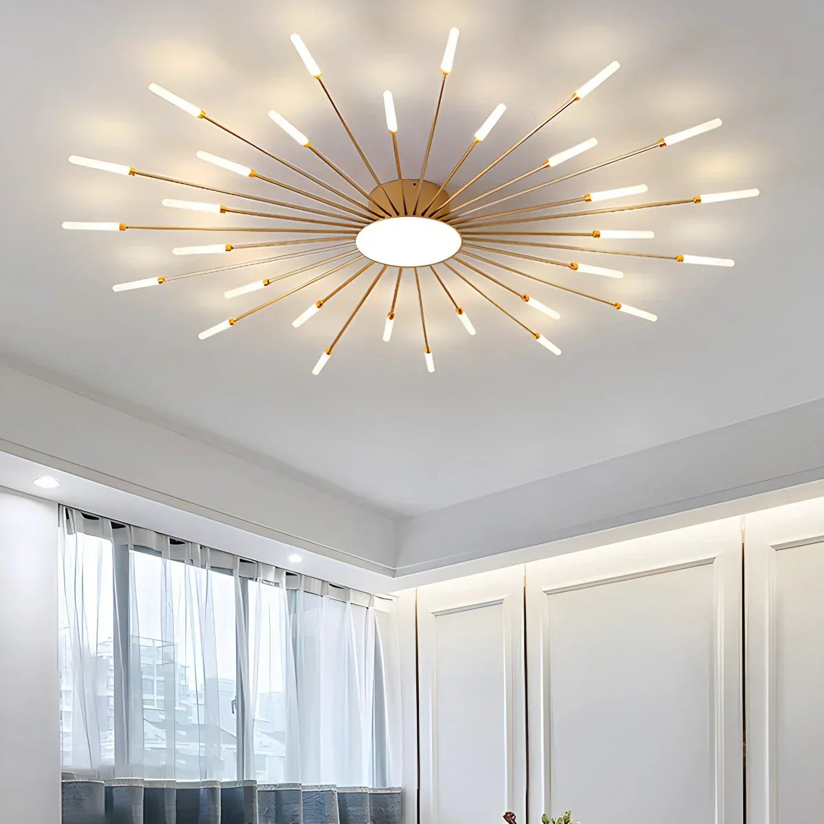 Fireworks Swirl Ceiling Light for Living Room | Desfino
