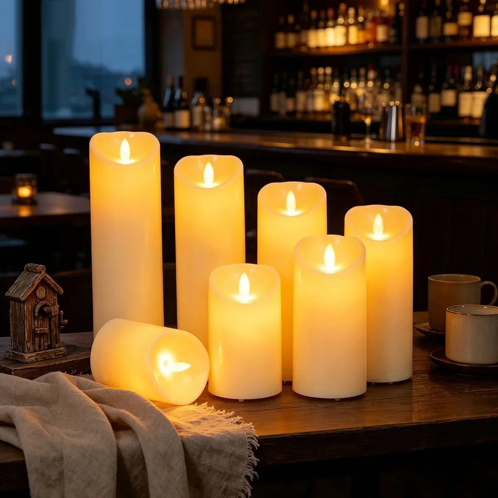 Flameless Candles 9 Pack × 8 | Desfino