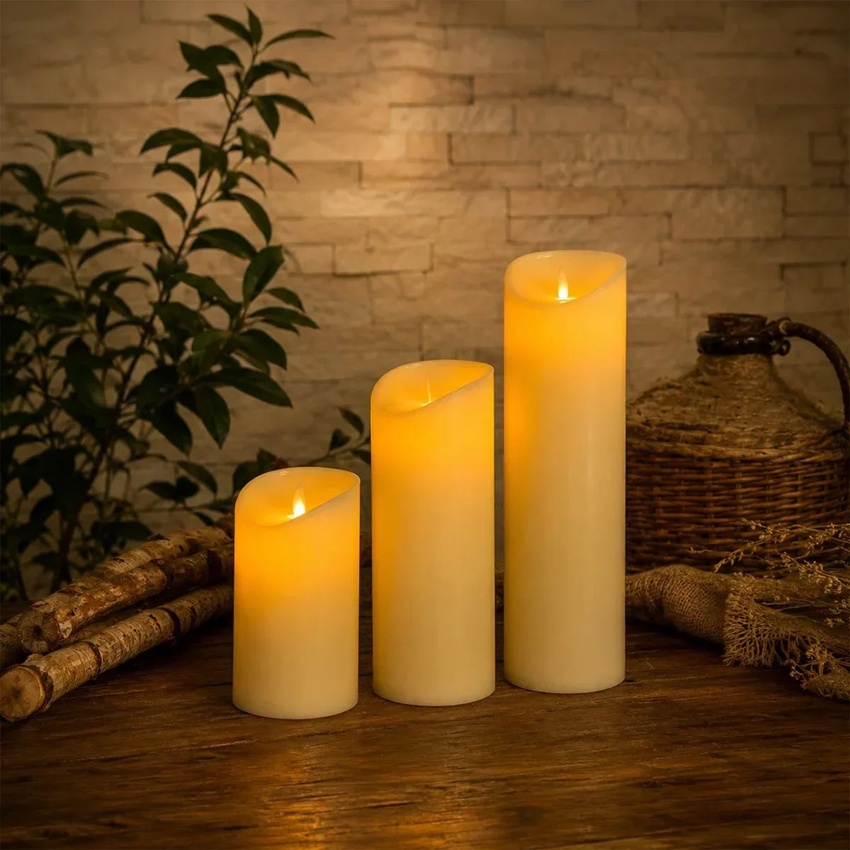 Flameless Candles 9 Pack × 8 | Desfino
