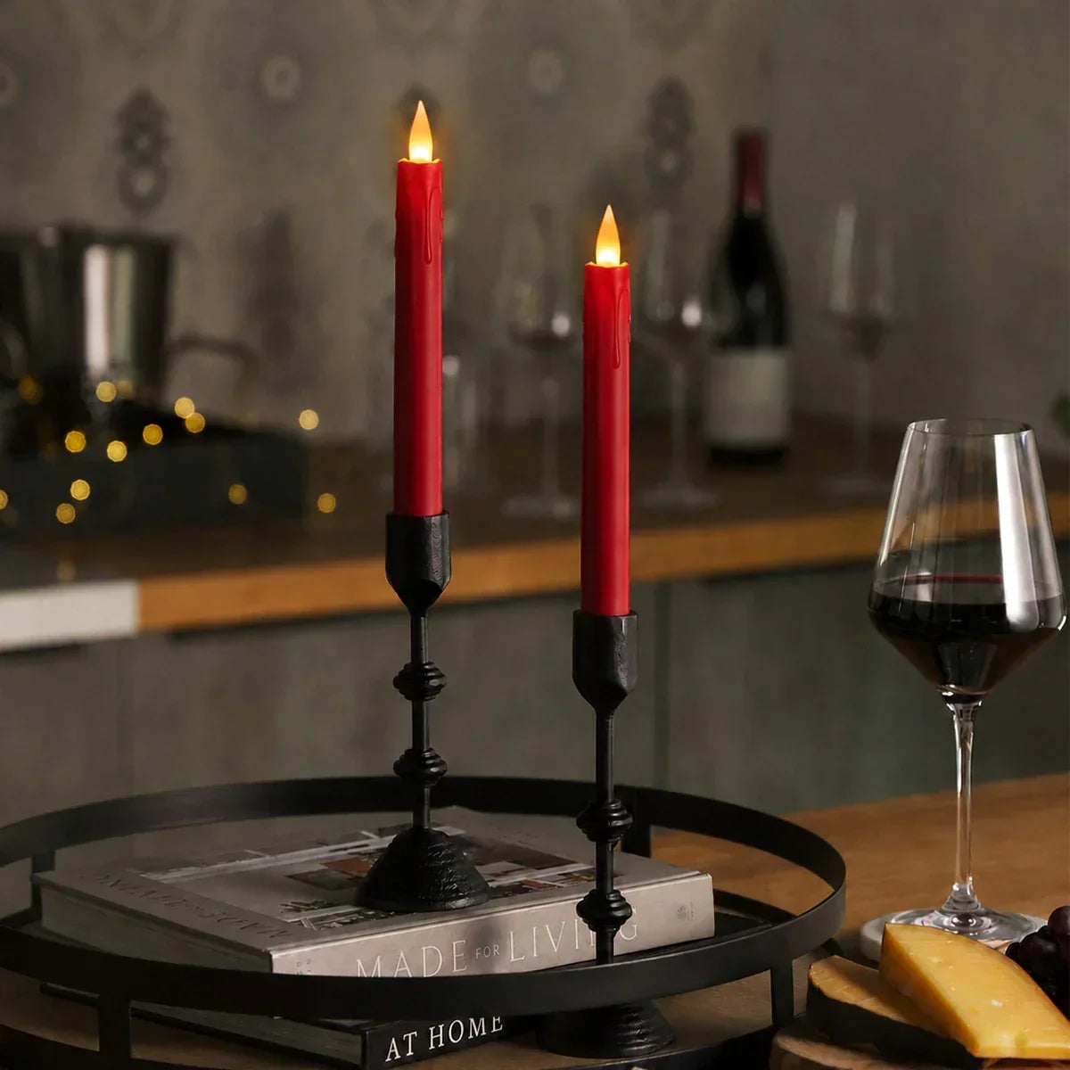 Flameless Taper Candle 24 Pack × 16 | Desfino