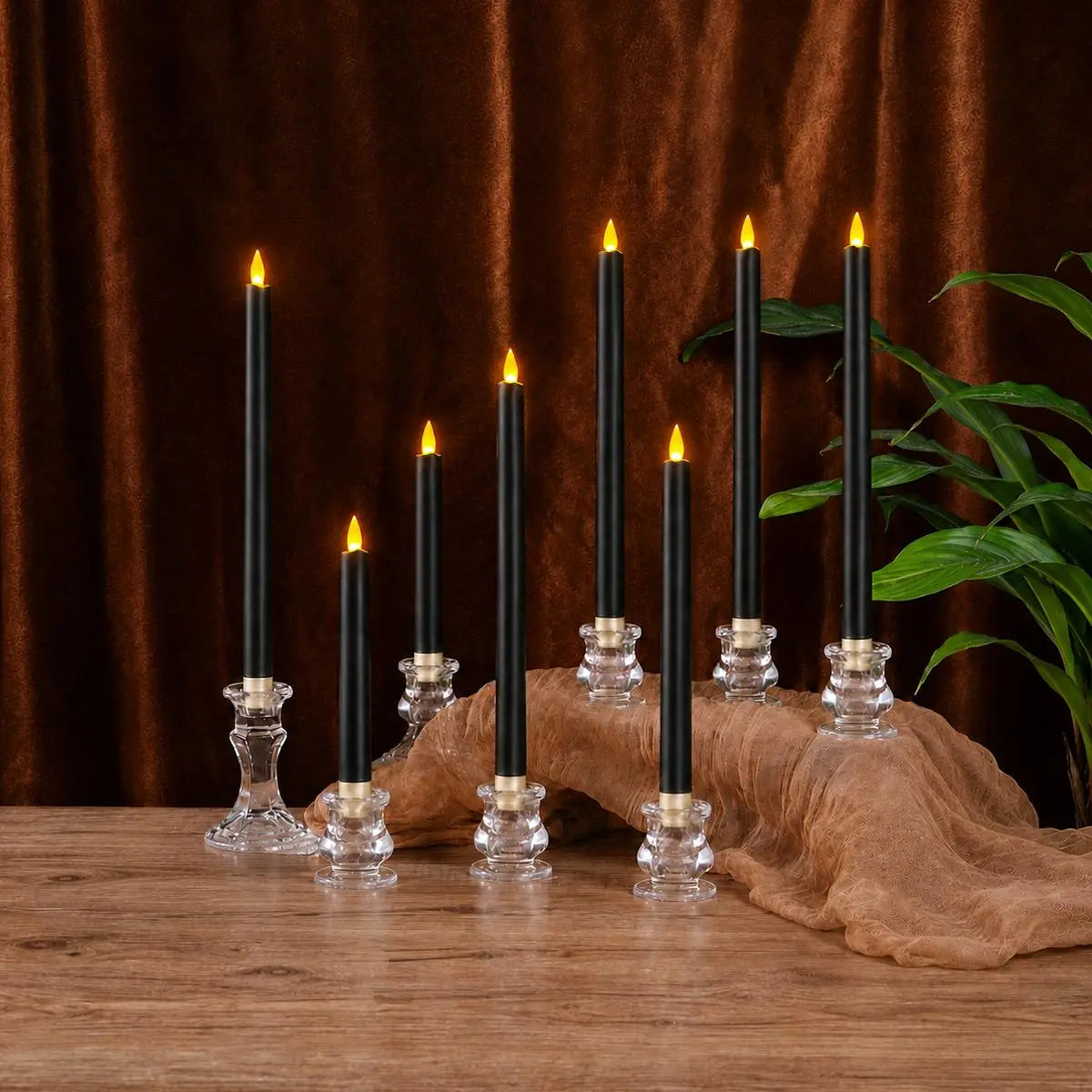 Flameless Taper Candle 24 Pack × 16 | Desfino