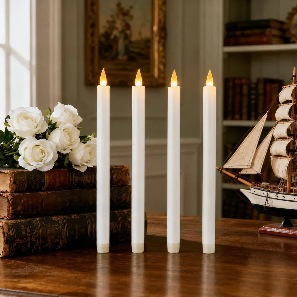 Flameless Taper Candle 24 Pack × 16 | Desfino