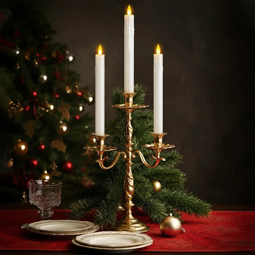 Flameless Taper Candle 24 Pack × 16 | Desfino
