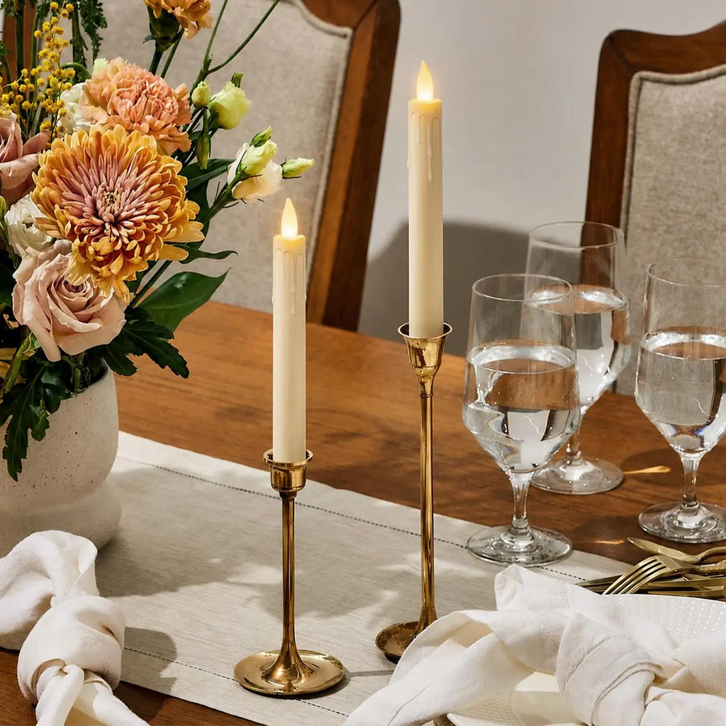 Flameless Taper Candle 24 Pack × 16 | Desfino
