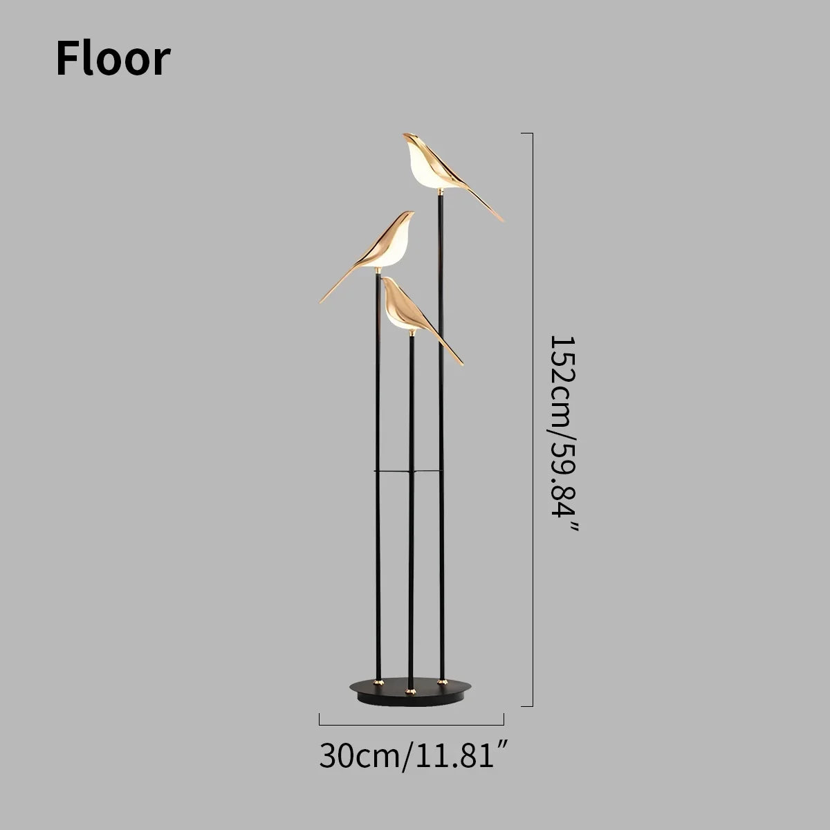 Modern Gold Birds LED Chandelier | Desfino