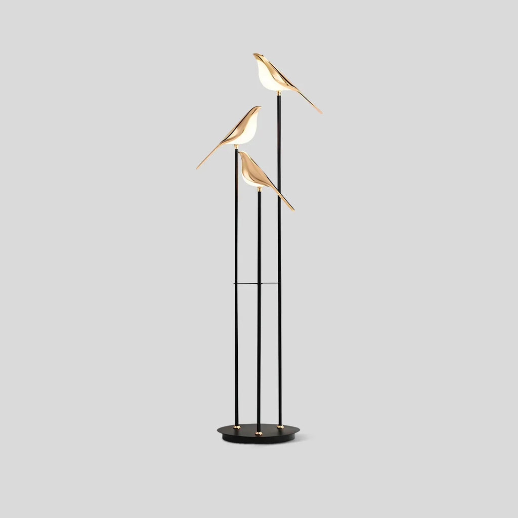 Modern Gold Birds LED Chandelier | Desfino