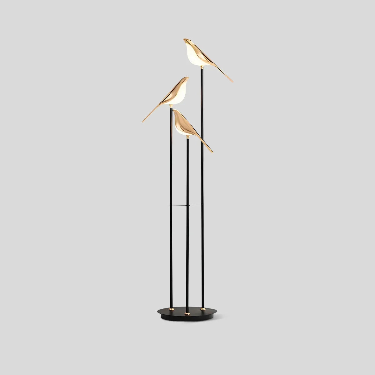 Modern Gold Birds LED Chandelier | Desfino