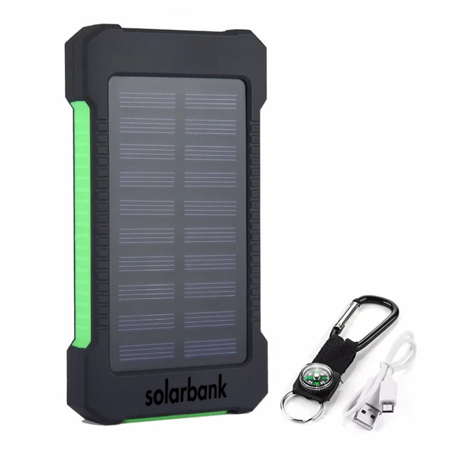 SolarPulse بنك طاقة شمسي بسعة 20000mAh — ألواح شمسية مدمجة - Desfino