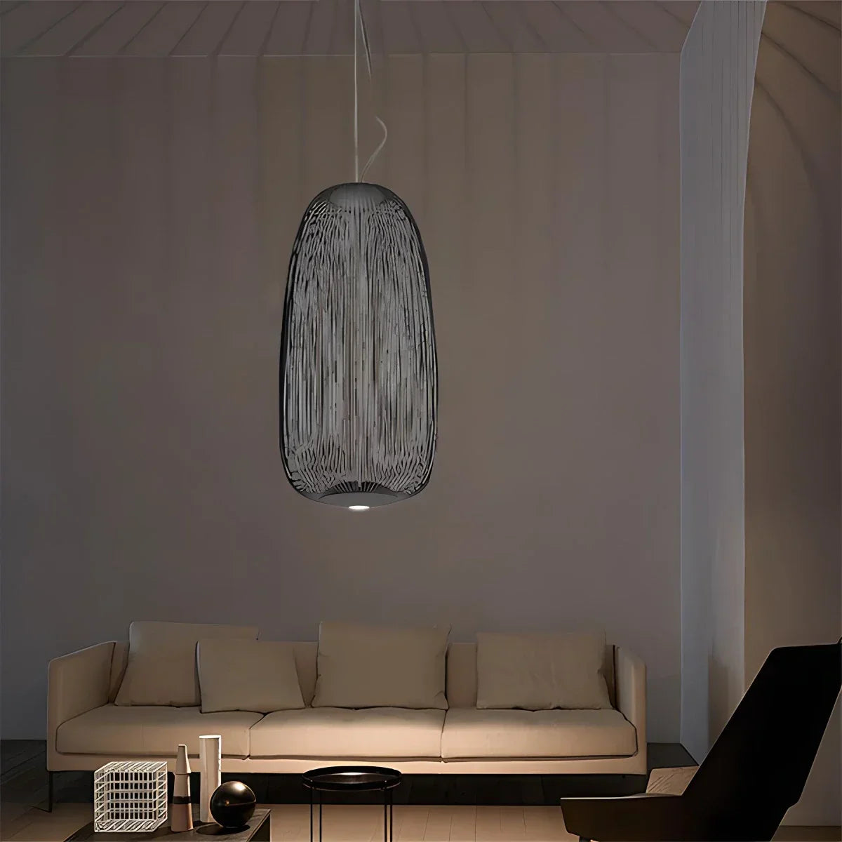 Foscarini Spokes Pendelleuchte in Vogelkäfigform | Desfino