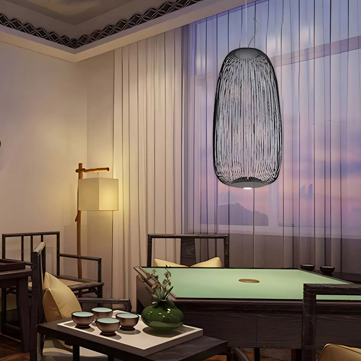 Foscarini Spokes Pendelleuchte in Vogelkäfigform | Desfino
