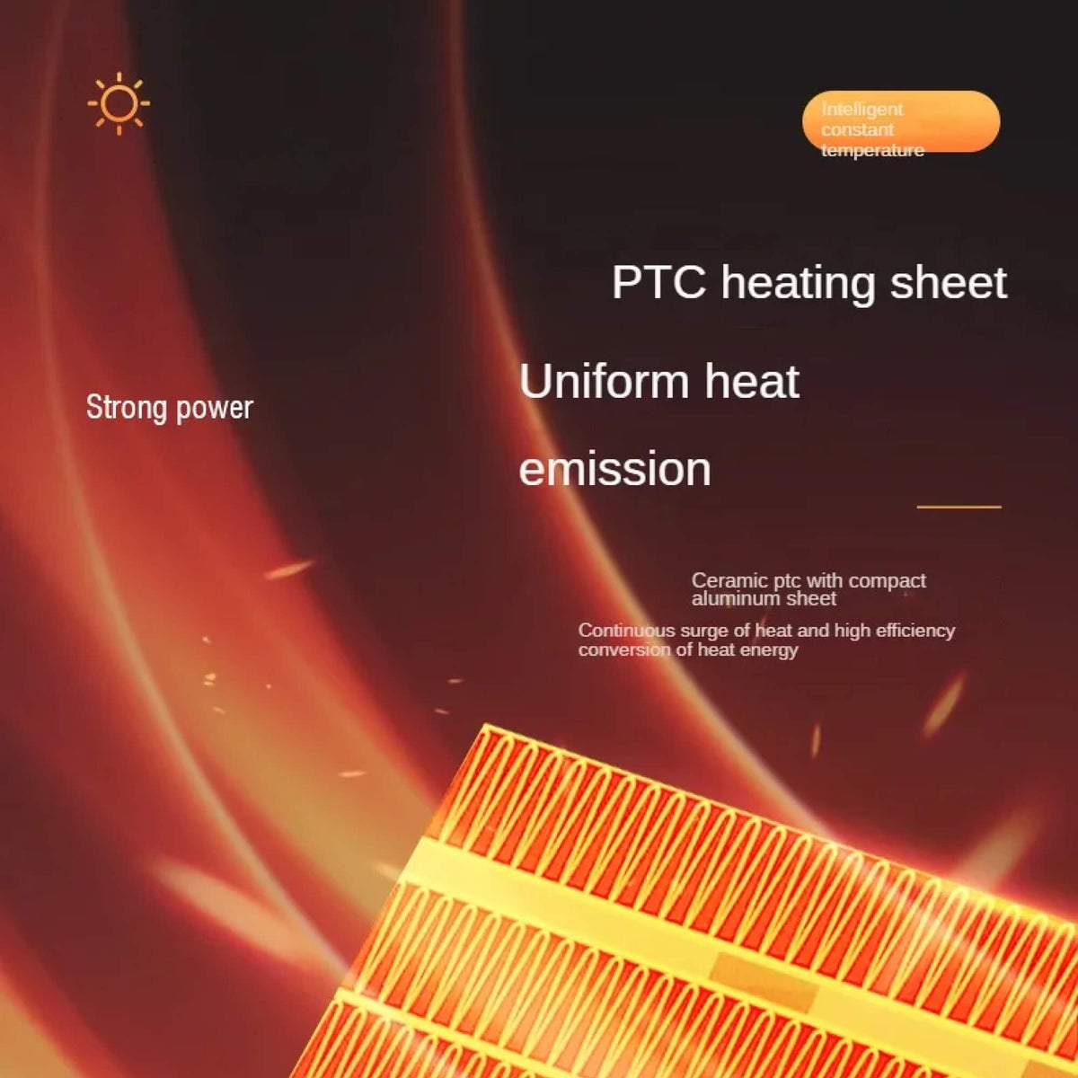 NexaHeat USB-s elektromos hősugárzó — Kerámia PTC, állítható hőmérséklet, felborulás elleni védelem - Desfino