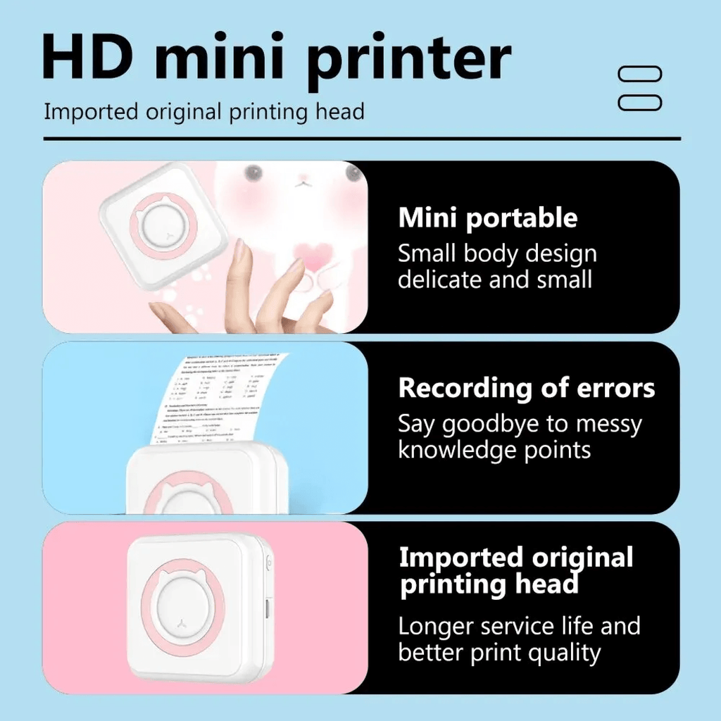 PicoPrint Bluetooth mini-termisk skriver for fotoklistremerker | Desfino