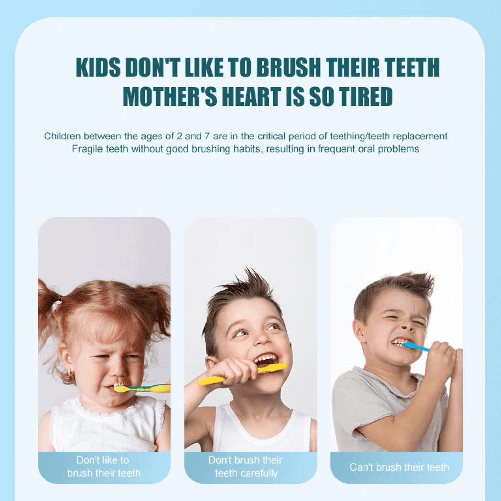 LittlePure U-Shaped Infant Electric Toothbrush — Battery-Powered - Desfino