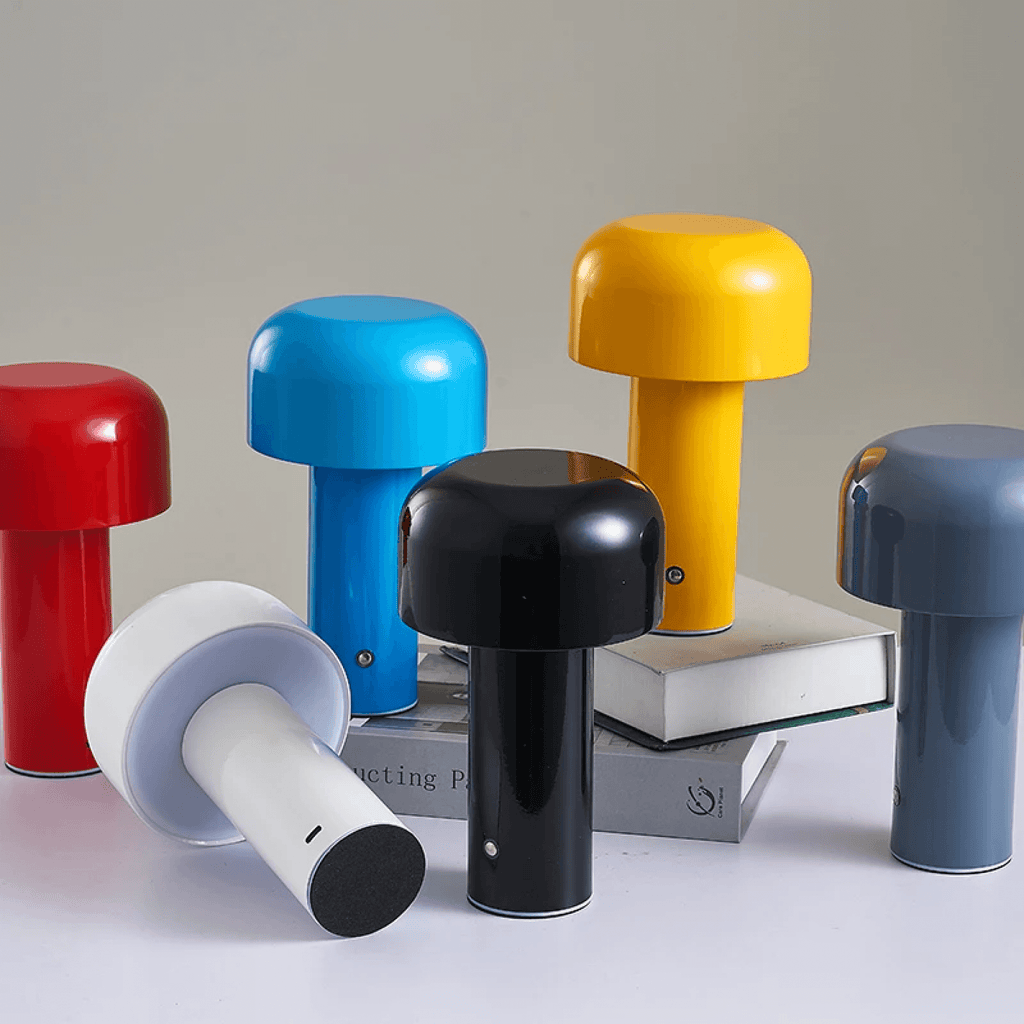 Lampe de table champignon sans fil rechargeable LumiMush — design moderne | Desfino