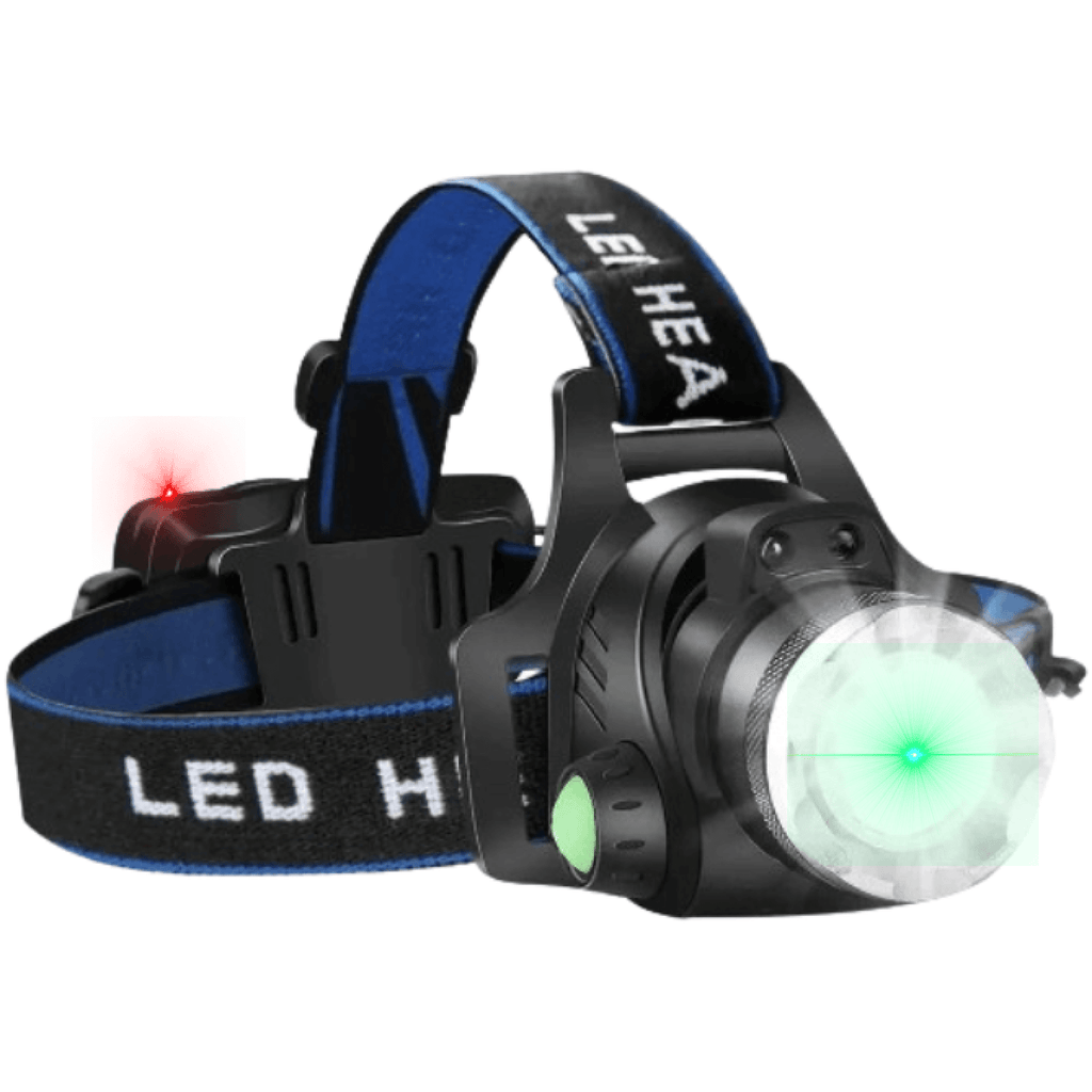Lampe frontale LED LumaBeam étanche, 4 modes, rechargeable par USB | Desfino