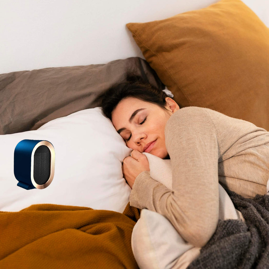 NexaHeat USB-s elektromos hősugárzó — Kerámia PTC, állítható hőmérséklet, felborulás elleni védelem - Desfino