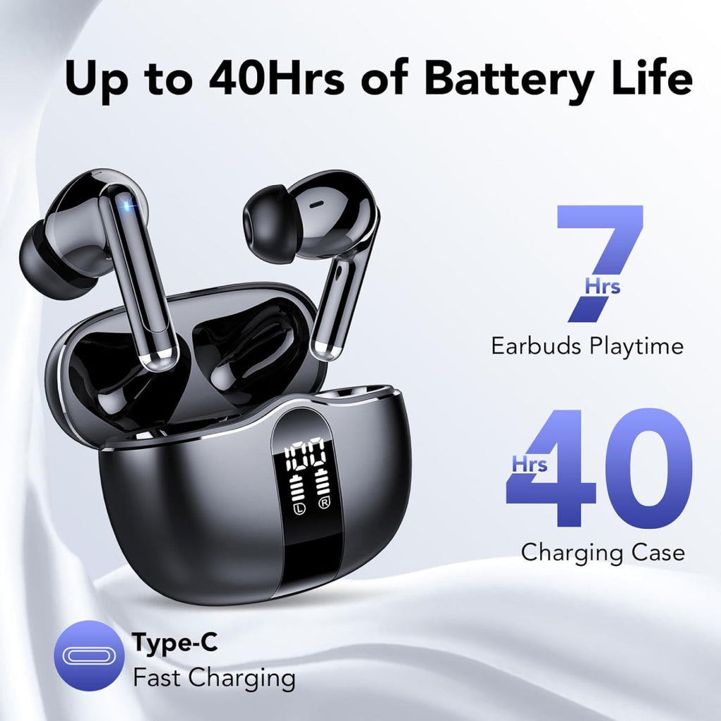 Kirel Ακουστικά Bluetooth IPX7 — Ακύρωση θορύβου, αυτονομία 52H - Desfino