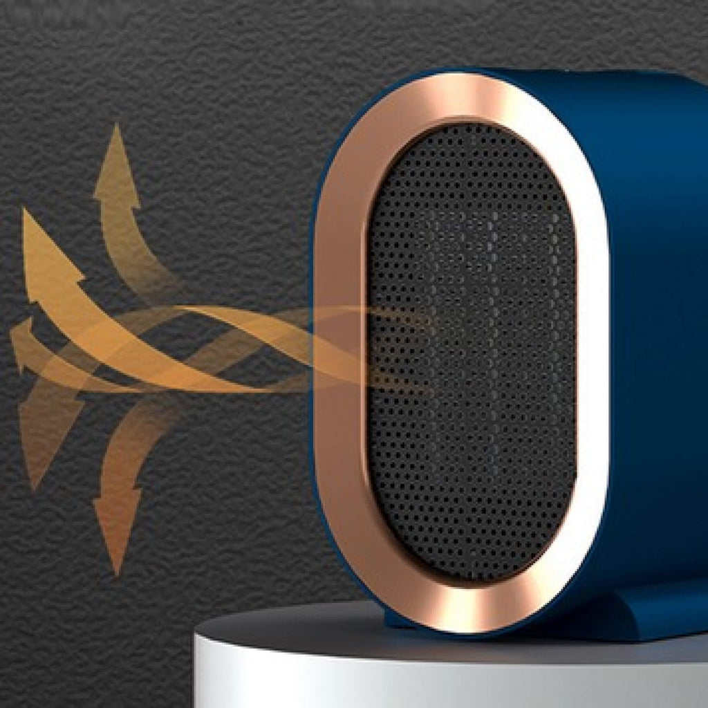 NexaHeat USB-s elektromos hősugárzó — Kerámia PTC, állítható hőmérséklet, felborulás elleni védelem - Desfino