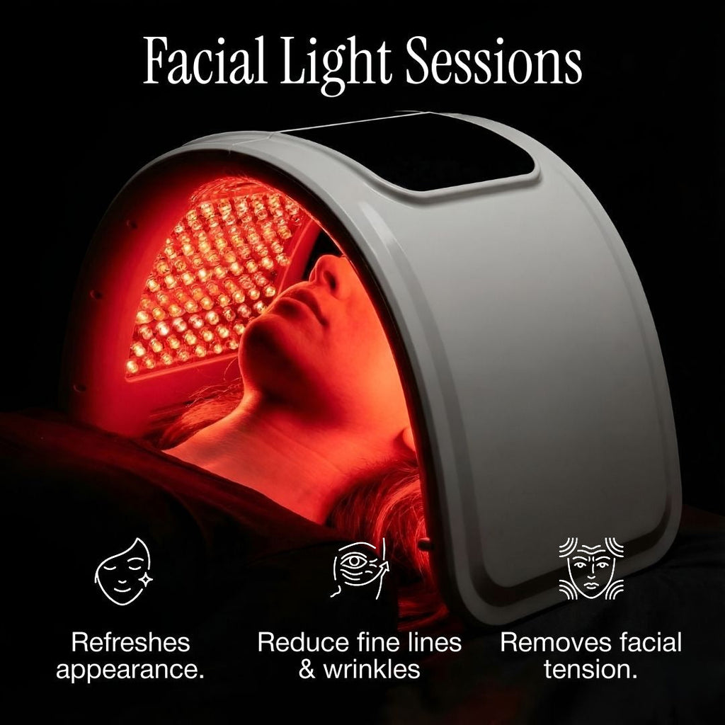 LumiSpectra taitettava LED-monikirjoinen valohoitokapseli | Desfino