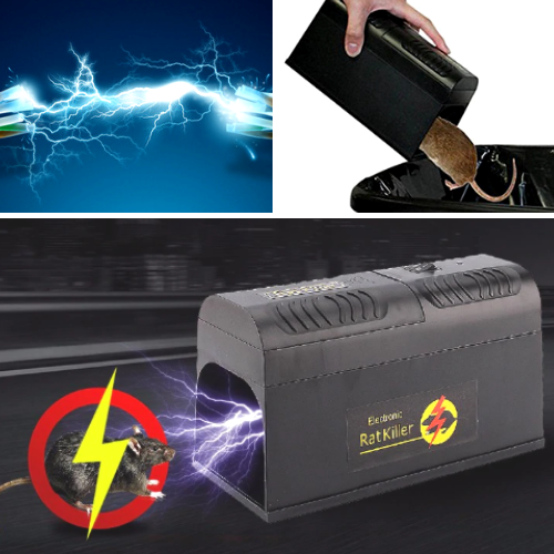 מלכודת עכברים חשמלית VoltGuard — מכת חשמל של 7000 וולט, זיהוי כניסה אוטומטי - Desfino