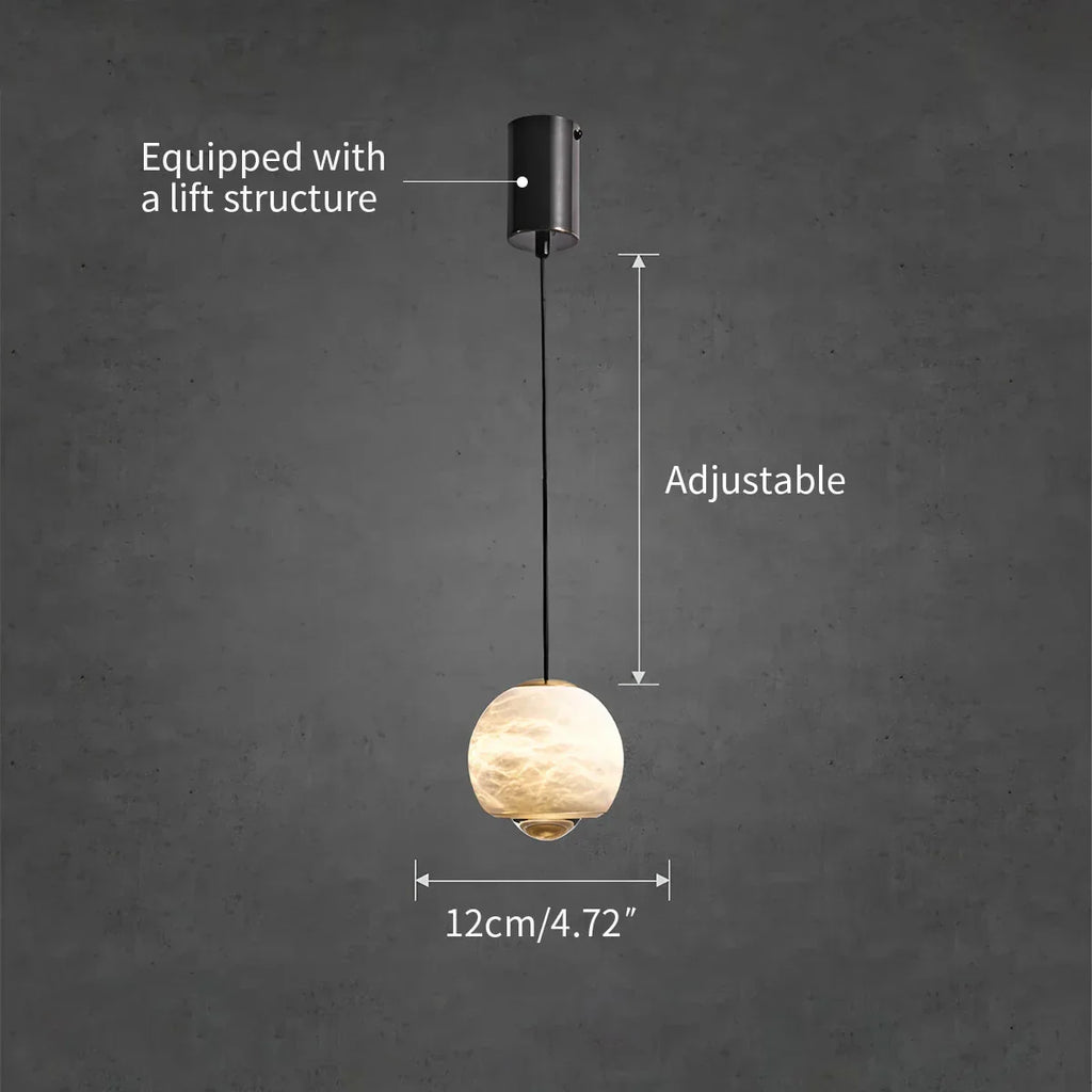 Modern Adjustable Spanish Alabaster Pendant Light | Desfino