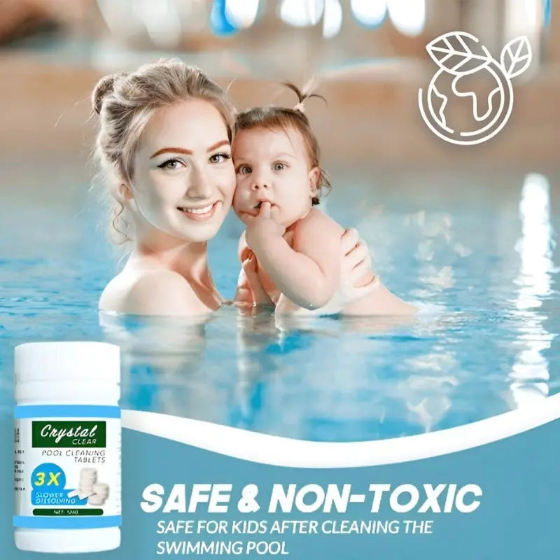 Pastilles pour piscine BowLift — eau cristalline, traitement pour 10 m³ - Desfino