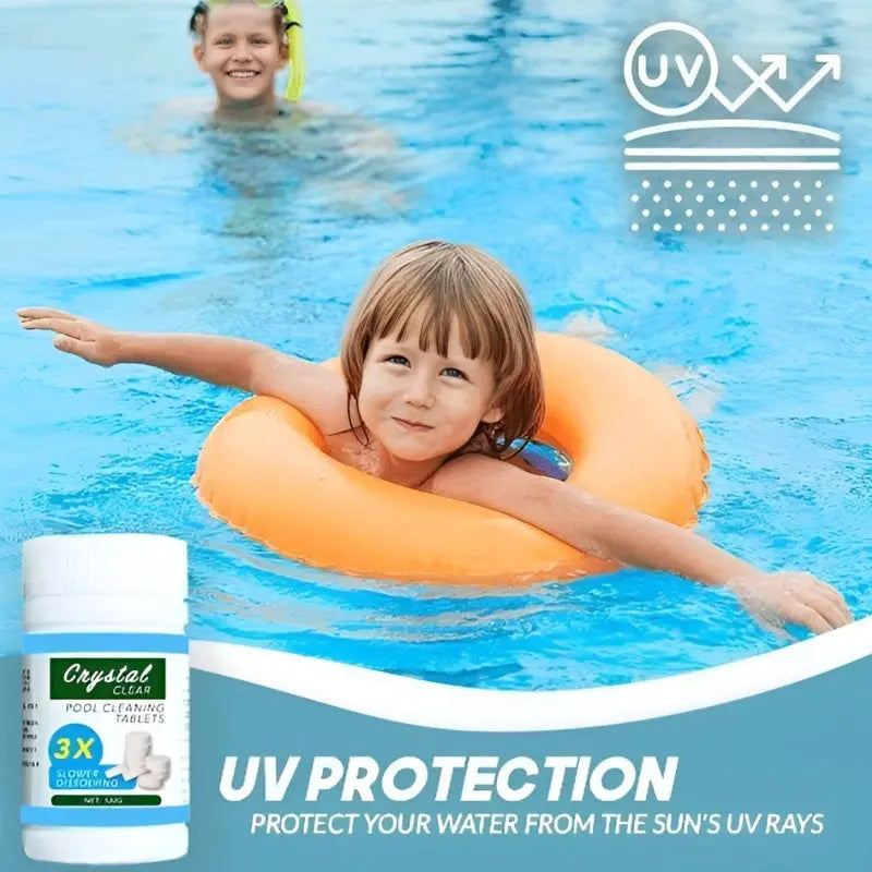 Pastilles pour piscine BowLift — eau cristalline, traitement pour 10 m³ - Desfino