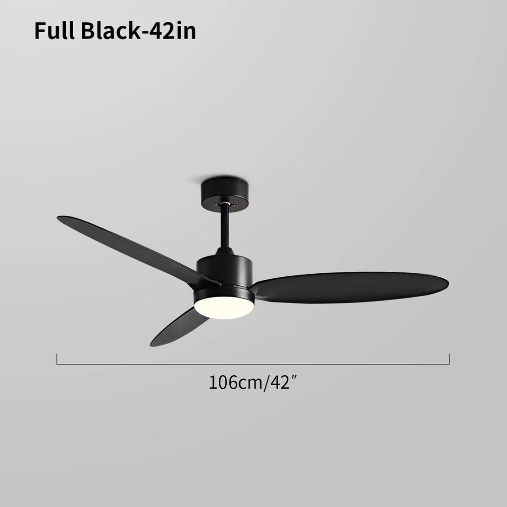 Deckenventilator mit 3 Flügeln und Licht fürs Schlafzimmer | Desfino