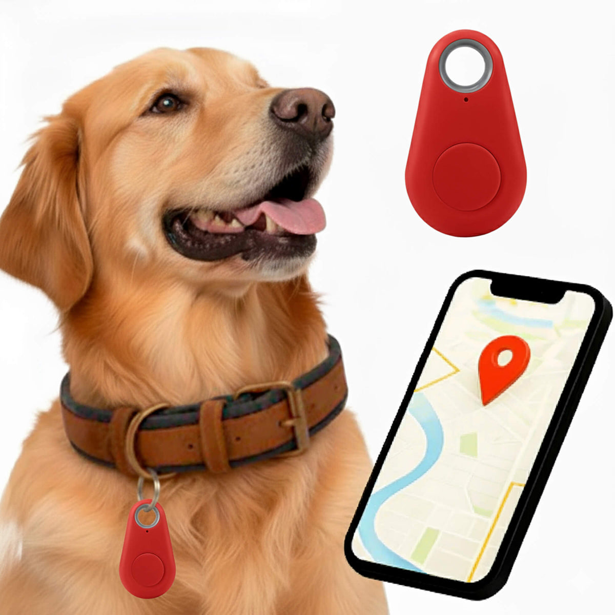 Kirra GPS-es kutyanyomkövető — Apple Find My-riasztások, IP67-es vízállóság, 10 g - Desfino