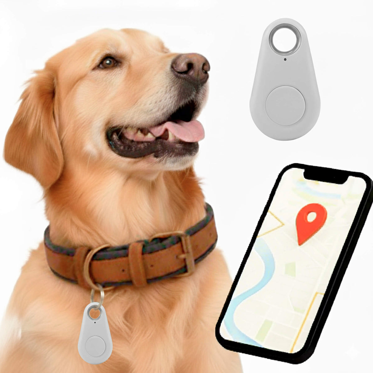 Kirra GPS-es kutyanyomkövető — Apple Find My-riasztások, IP67-es vízállóság, 10 g - Desfino